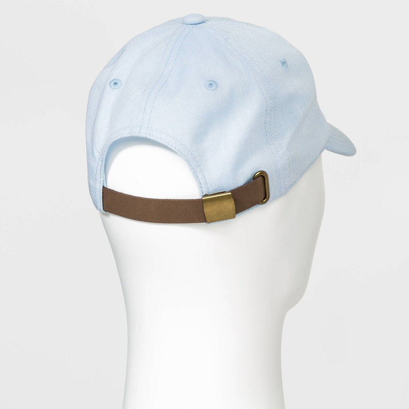 Brushed Cotton with Herringbone Baseball Hat - Goodfellow & Co™ Blue