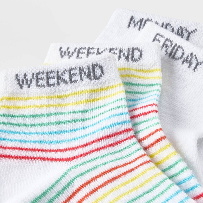 Toddler Striped Low Cut Socks - Cat & Jack™ 2T-3T