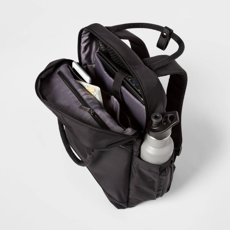 Signature Commuter Backpack Black - Open Story™