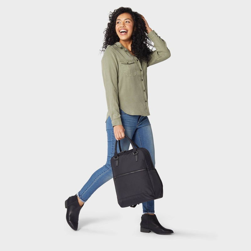 Signature Commuter Backpack Black - Open Story™