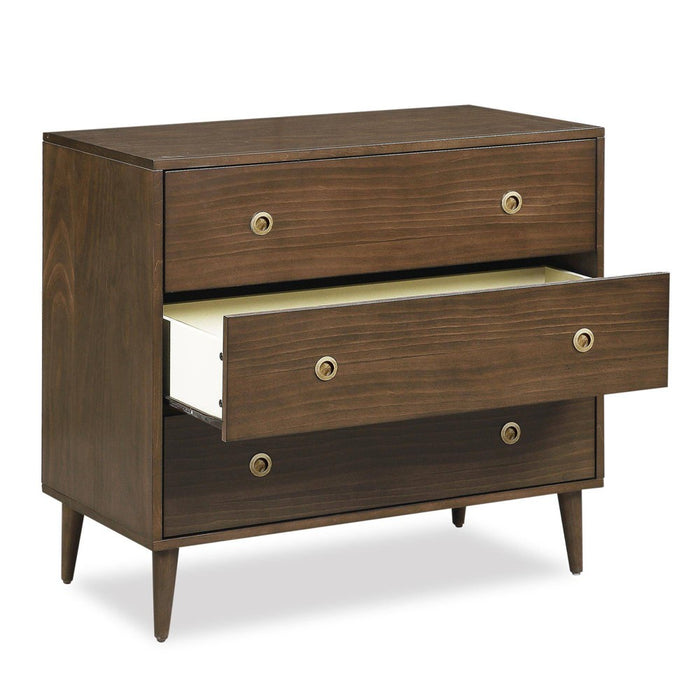 Novogratz Harper 3 Drawer Dresser - Walnut (LOCAL PICKUP ONLY)