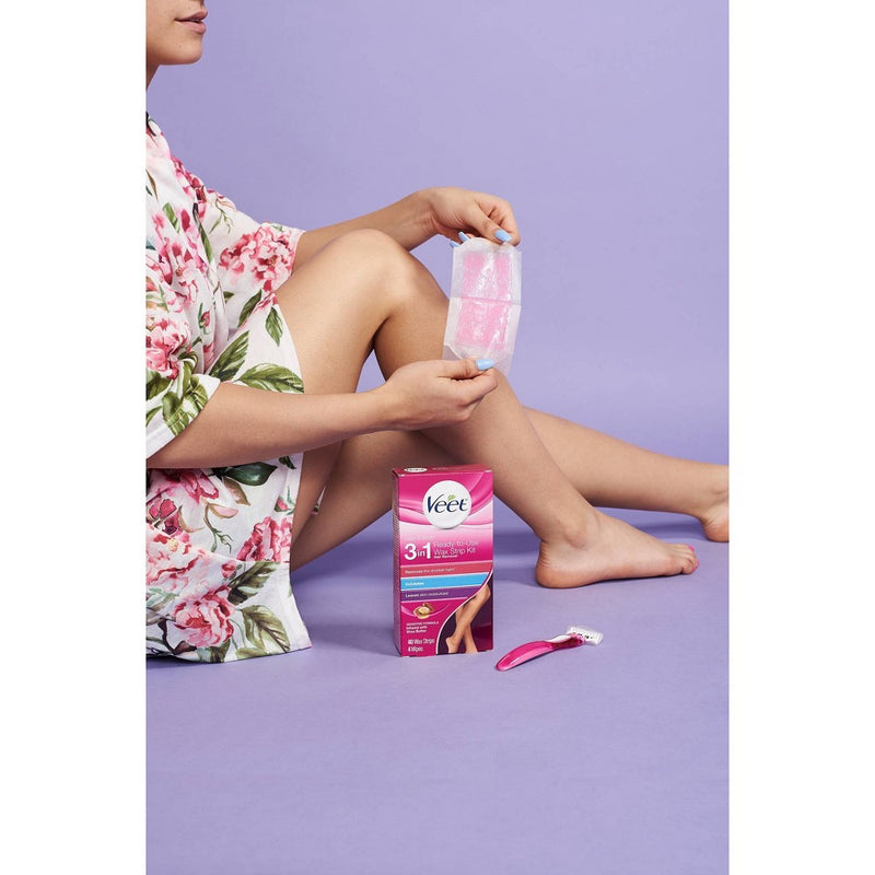 Veet Ready-To-Use Wax Strips and Wipes - 40ct