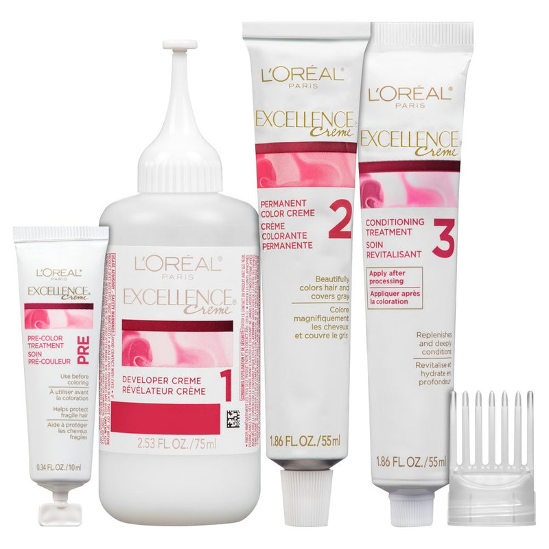L'Oreal Paris Excellence Triple Protection Permanent Hair Color - 6.3 fl oz - 5AB Mocha Ash Brown - 1 Kit