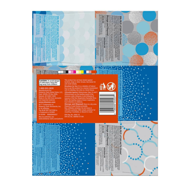 Kleenex Anti-Viral 3-Ply Facial Tissue - 6pk/55ct