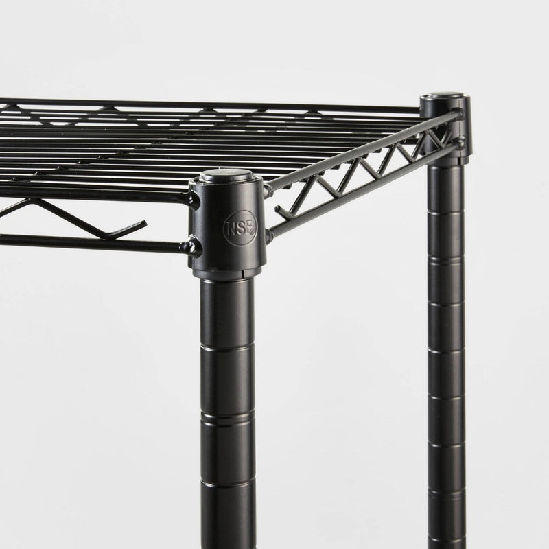3 Tier Wire Shelving Black - Brightroom™ (LOCAL PICKUP ONLY)