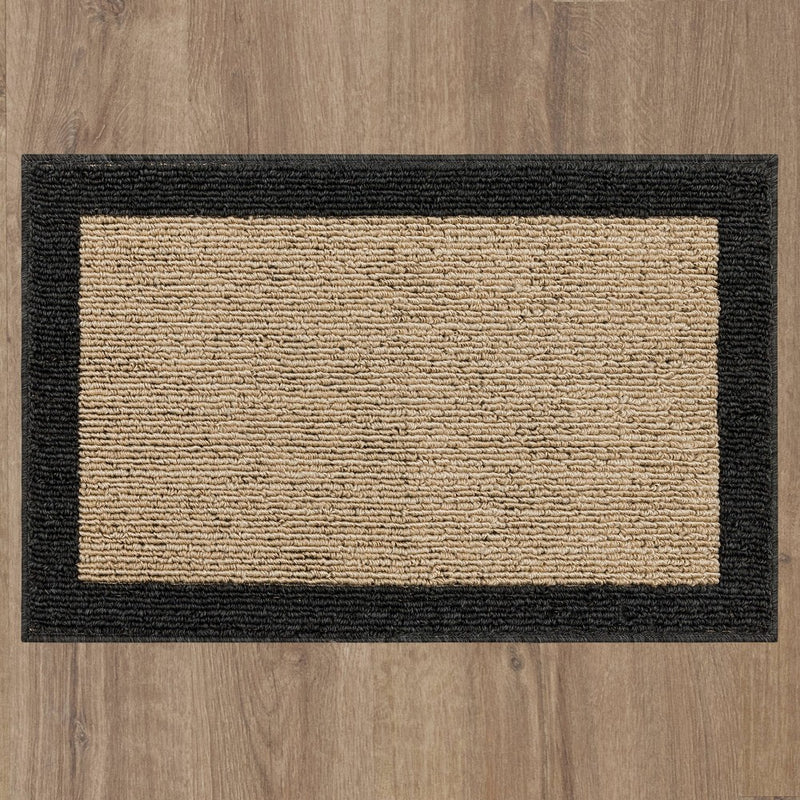 1'8"x2'6" Madison Border Rug Gray - Threshold™ (LOCAL PICKUP ONLY)