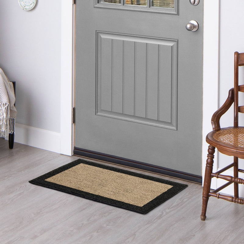 1'8"x2'6" Madison Border Rug Gray - Threshold™ (LOCAL PICKUP ONLY)