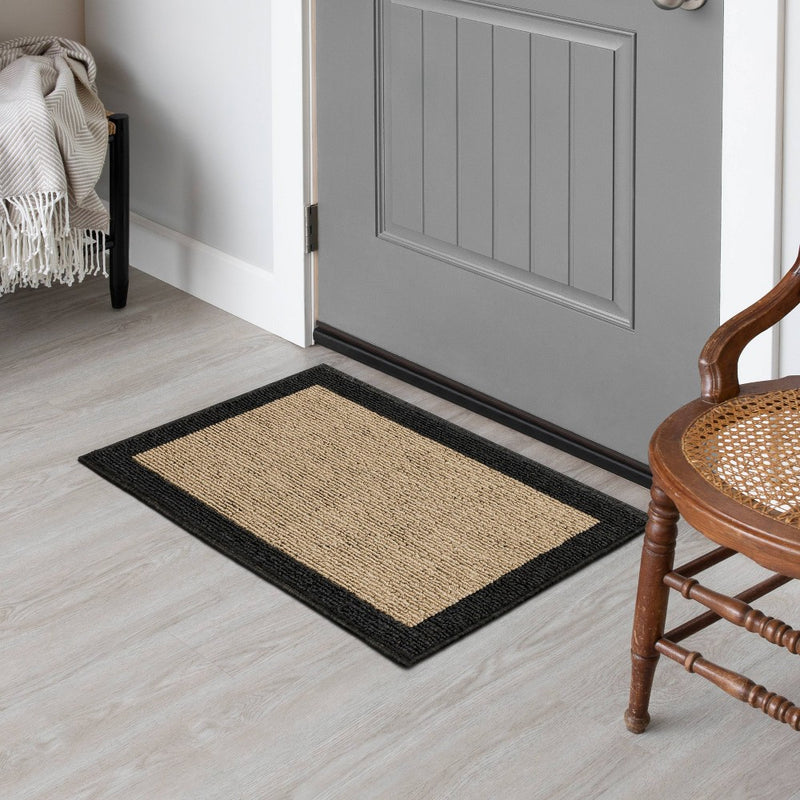 1'8"x2'6" Madison Border Rug Gray - Threshold™ (LOCAL PICKUP ONLY)