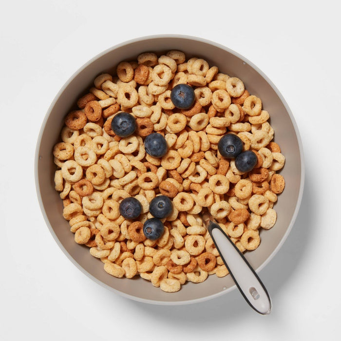 37oz Plastic Cereal Bowl Polypro Jet Gray - Room Essentials™