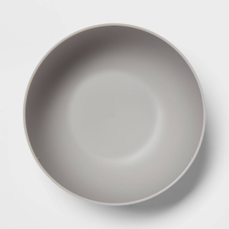 37oz Plastic Cereal Bowl Polypro Jet Gray - Room Essentials™
