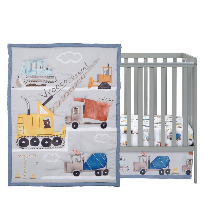 Bedtime Originals Construction Zone 3-Piece Crib Bedding Set by Lambs & Ivy
