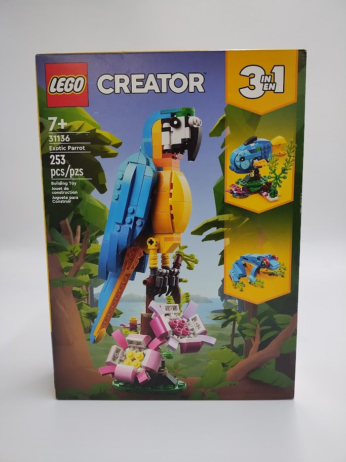 LEGO Creator 3 in 1 Exotic Parrot Animals Building Toy 31136 **SEE DETAILS**