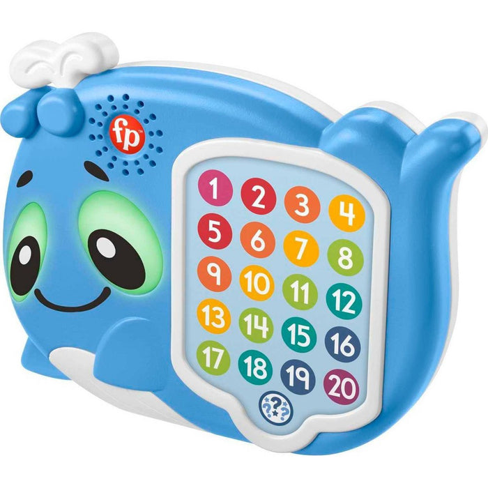 Fisher-Price Linkimals 1-20 Count & Quiz Whale Interactive Musical Learning Toy