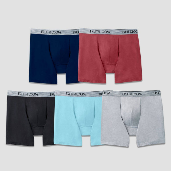 Fruit of the Loom 5pk Select Comfort Cooling Boxer Briefs - Colors May Vary MED