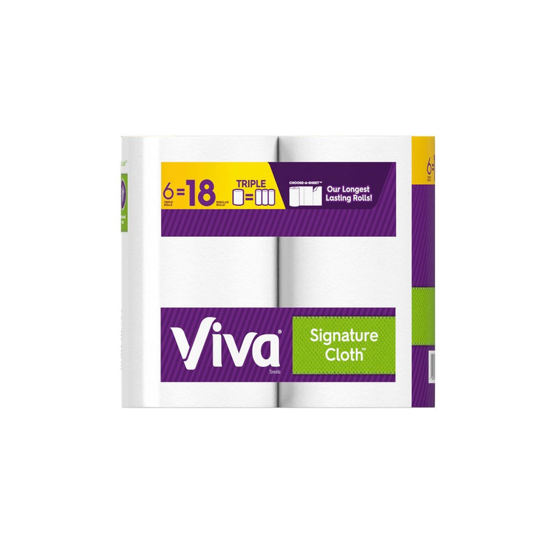 Viva Signature Cloth Choose-A-Sheet Paper Towels - 6 Triple Rolls