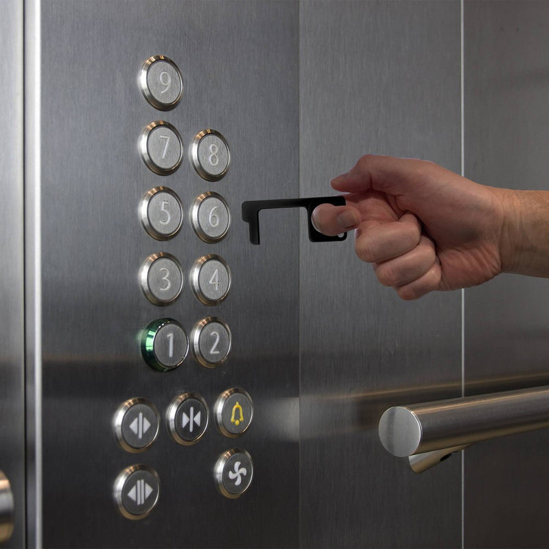 Antimicrobial Door Opener and Stylus Black