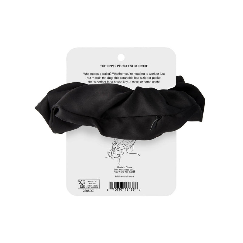 Kristin Ess The Hidden Pocket Scrunchie Hair Elastic