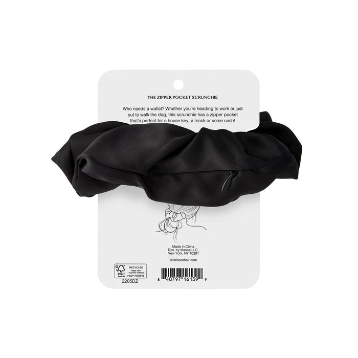 Kristin Ess The Hidden Pocket Scrunchie Hair Elastic