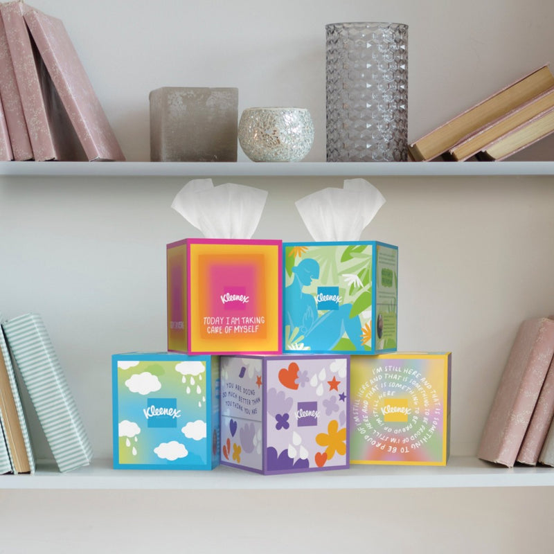 Kleenex Ultra Soft Facial Tissue Self-Care Awareness Pack - 4pk/60ct