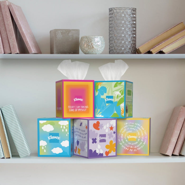 Kleenex Ultra Soft Facial Tissue Self-Care Awareness Pack - 4pk/60ct