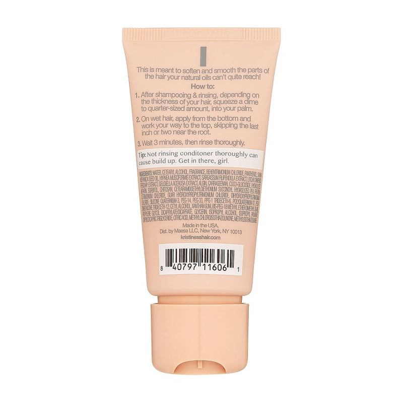 Kristin Ess One Signature Conditioner for Dry Hair - Moisturizes + Softens Hair, Travel Size - 2 fl oz