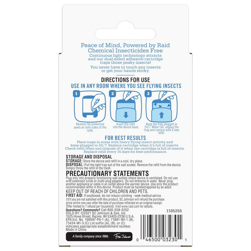 Raid Essentials Flying Insect Light Trap Refill - 2pk