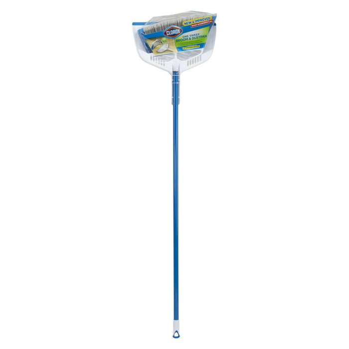 Clorox One Sweep Broom & Dustpan