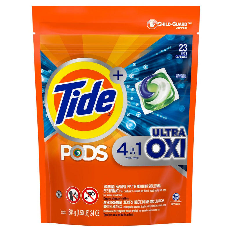 Tide Pods Ultra Oxi Laundry Detergent Pacs - 24oz/23ct