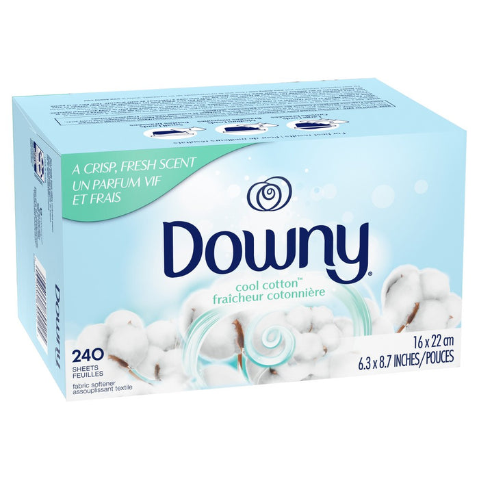 Downy Cool Cotton Fabric Softener Dryer Sheets - 240ct