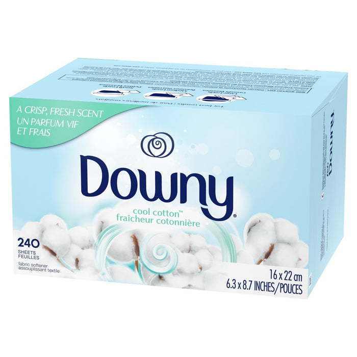 Downy Cool Cotton Fabric Softener Dryer Sheets - 240ct