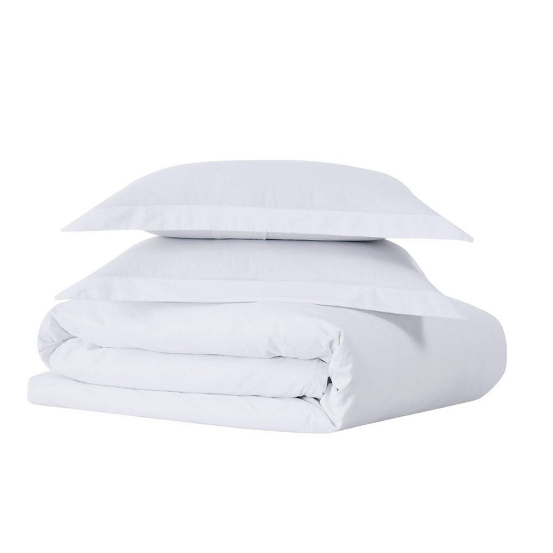 2pc Twin Classic Cotton Duvet Set White - Brooklyn Loom