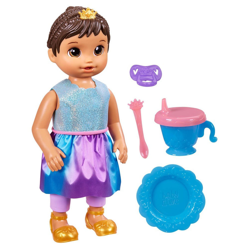 Baby Alive Princess Ellie Grows Up! Growing and Talking Baby Doll - Brown Hair