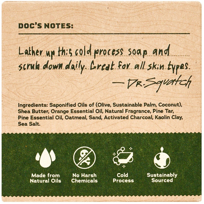 DR. SQUATCH Men's All Natural Bar Soap - Pine Tar - 5oz
