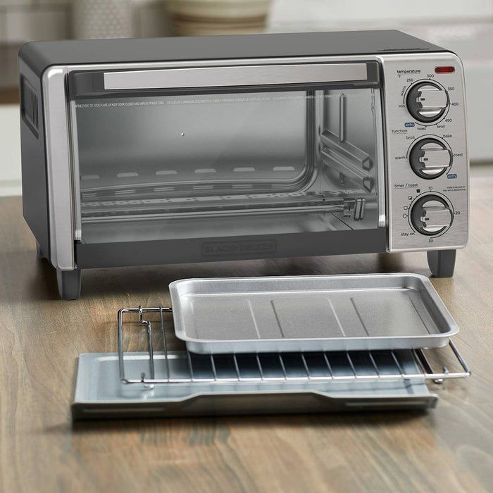 BLACK+DECKER 4 Slice Air Fry Toaster Oven - TO1747SSG