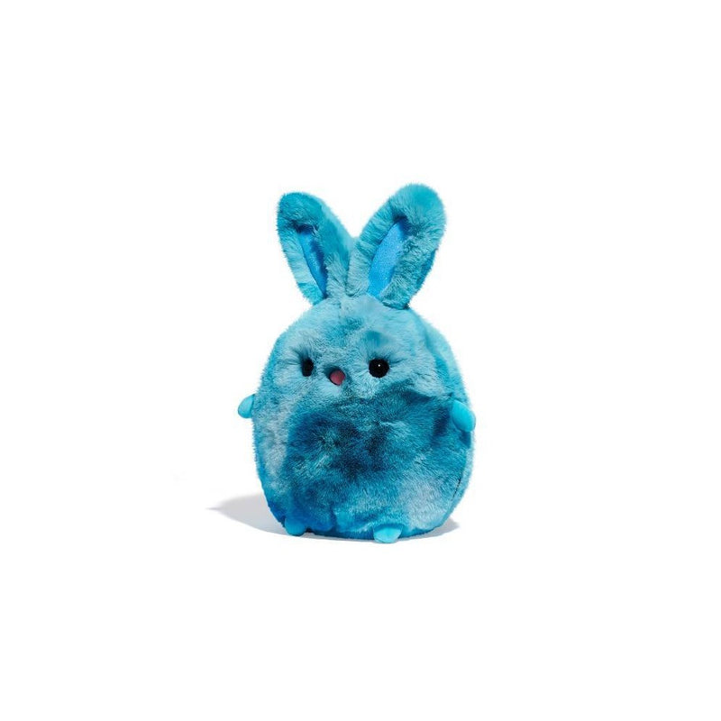 FAO Schwarz 10" Chibi Pals Turquoise Tie Dye Bunny Toy Plush