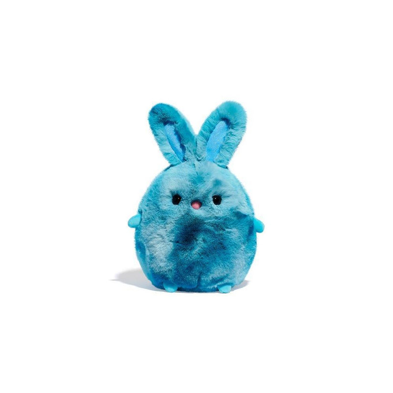 FAO Schwarz 10" Chibi Pals Turquoise Tie Dye Bunny Toy Plush