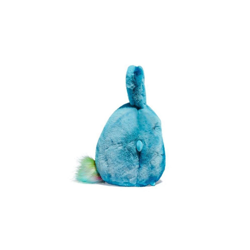FAO Schwarz 10" Chibi Pals Turquoise Tie Dye Bunny Toy Plush