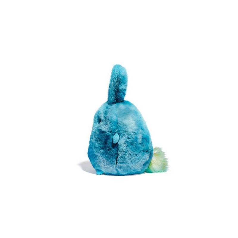 FAO Schwarz 10" Chibi Pals Turquoise Tie Dye Bunny Toy Plush
