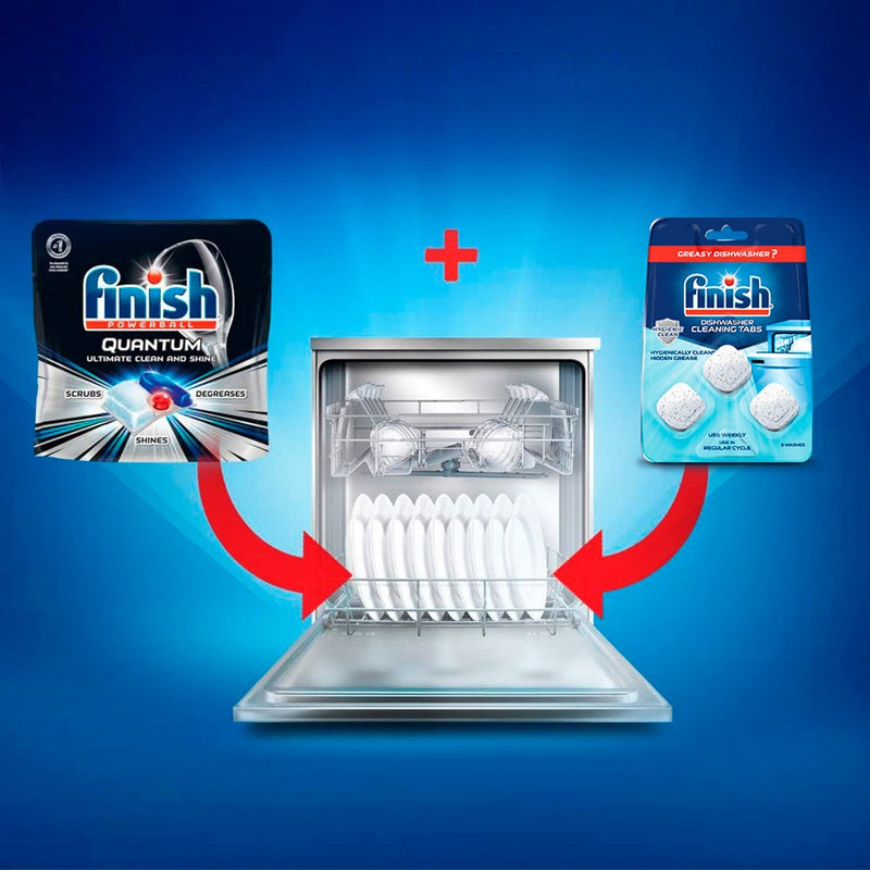 Finish In-Wash Dishwasher Cleaner - 23oz/4ct