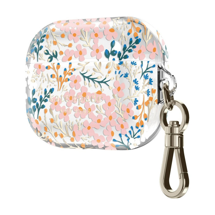 Kate Spade New York Protective AirPods Pro Case - Multi Floral/Rose/Pacific Green/Clear/Gold