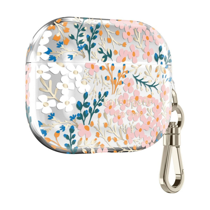 Kate Spade New York Protective AirPods Pro Case - Multi Floral/Rose/Pacific Green/Clear/Gold
