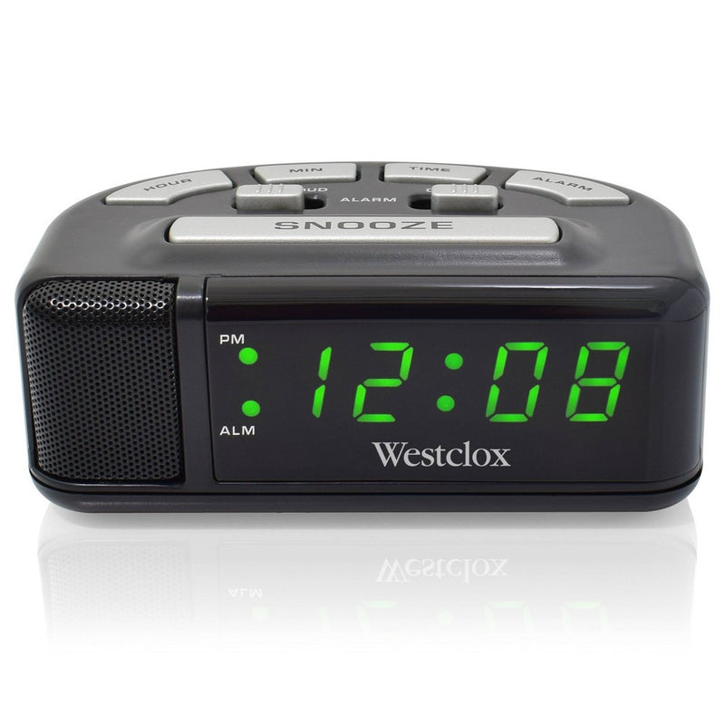 Digital Alarm Clock Black - Westclox *NEW*