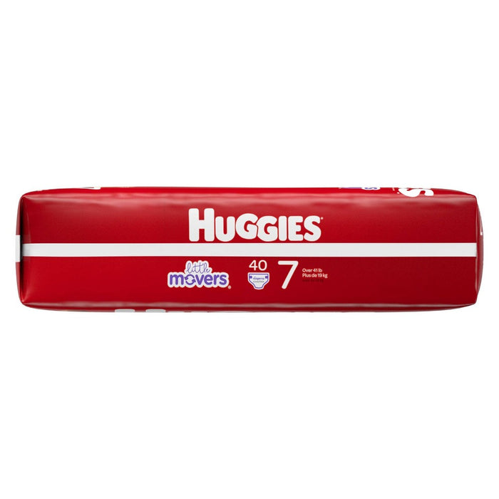 Huggies Little Movers Baby Disposable Diapers - Size 7 - 80ct
