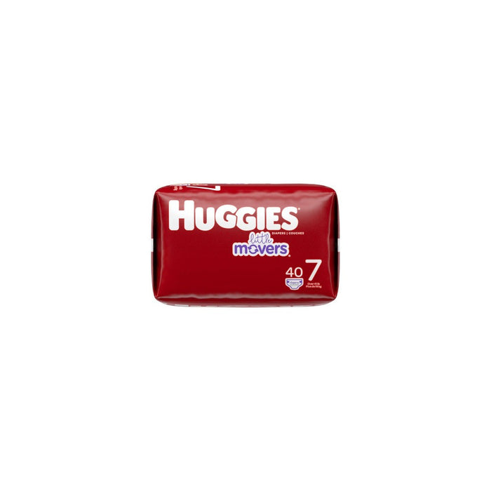 Huggies Little Movers Baby Disposable Diapers - Size 7 - 80ct