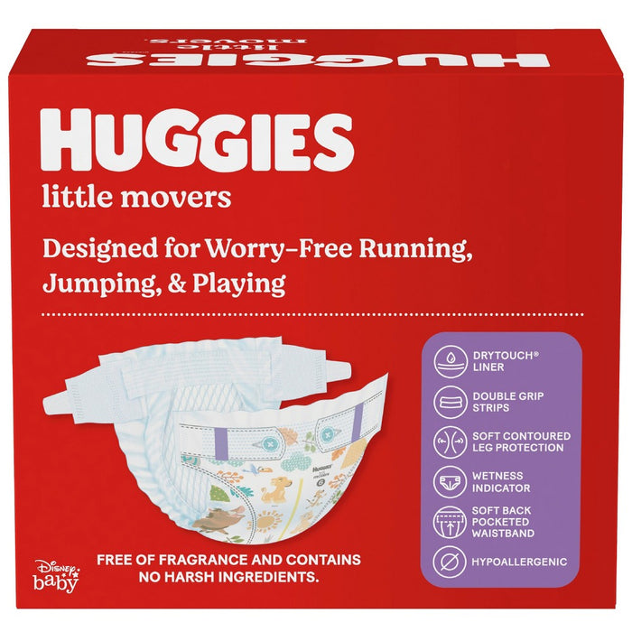 Huggies Little Movers Baby Disposable Diapers - Size 7 - 80ct