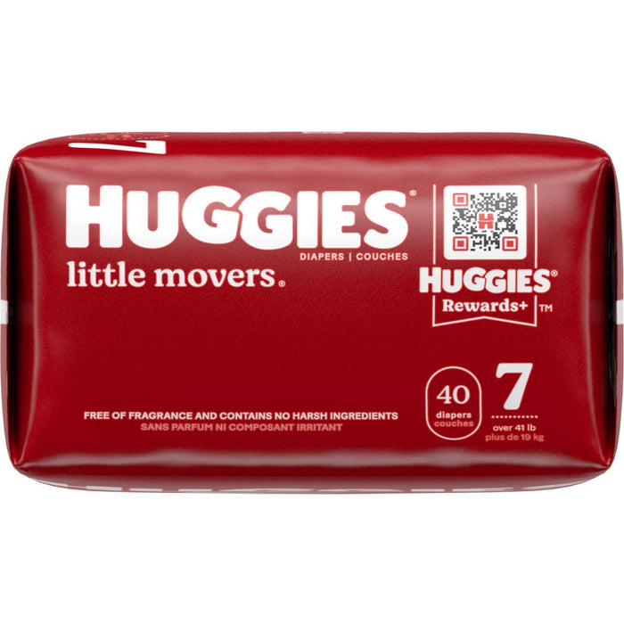 Huggies Little Movers Baby Disposable Diapers - Size 7 - 80ct