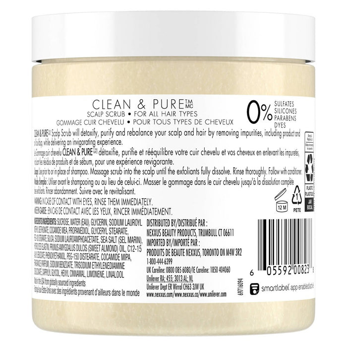 Nexxus Clean & Pure Invigorating Detox Scalp Hair Scrub - 10oz
