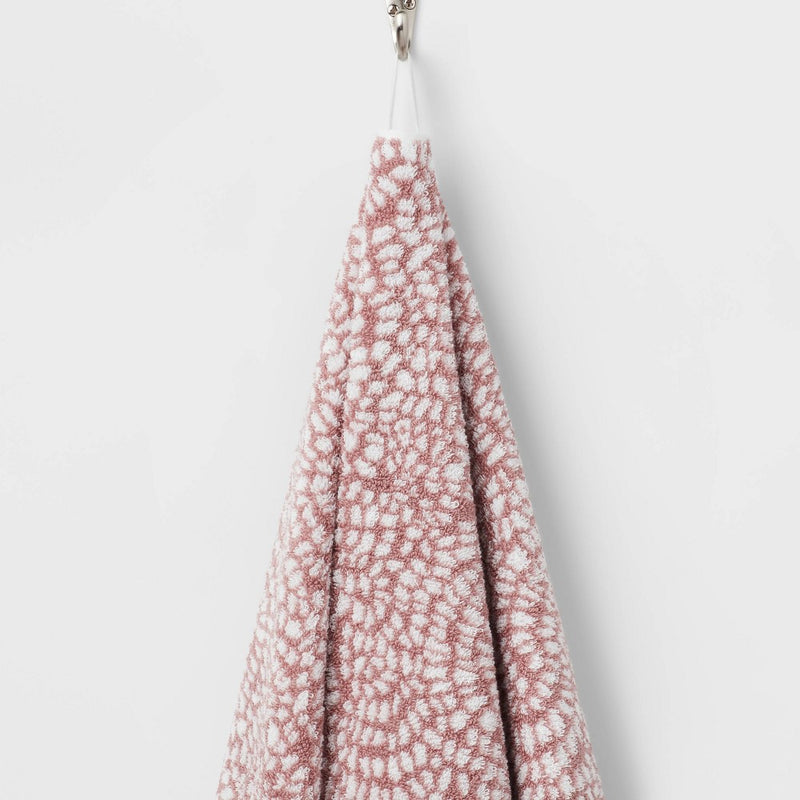 Performance Plus Oversized Bath Towel Mauve Geo - Threshold™