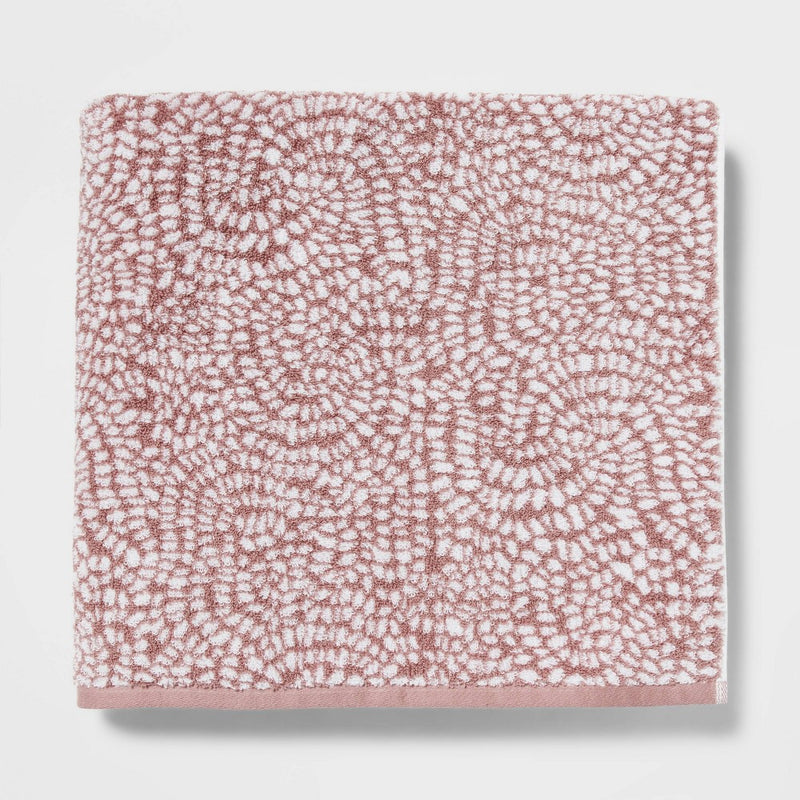 Performance Plus Oversized Bath Towel Mauve Geo - Threshold™