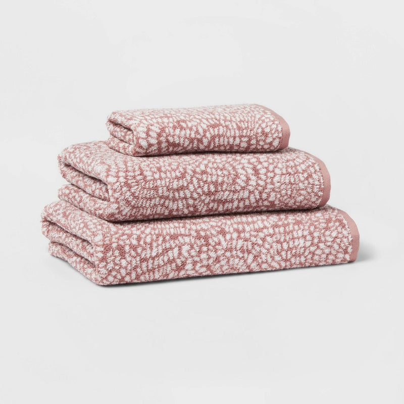 Performance Plus Oversized Bath Towel Mauve Geo - Threshold™